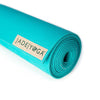 JadeYoga Harmony Yoga Mat - Durable & Thick Gym Fitness Mat, Non-Slip Natural Rubber Yoga Mat - Home Exercise & Stretching Mat, Workout Mat- Yoga, Pilates & Meditation for Women & Men (Teal, 68'')