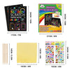 ZMLM Scratch Paper Art Craft 2 Pack Rainbow Scratch Art Set for Kids Drawing Coloring Craft Black Magic Art Supplies Kits for Girls Boys Birthday Party Favor Halloween Craft Toys