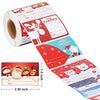 300 PCS Christmas Gift Tags,Christmas Stickers,Self Adhesive Name Tags Christmas Wrapping Paper Stickers with 6 Designs Write On Then Peel & Presents