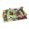 Melissa & Doug Take-Along Farm Baby and Toddler Play Mat (19.25 x 14.5 inches) With 9 Animals - Folds To Be Convenient Storage Bag for Travel