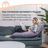 Momcozy Pregnancy Pillows for Sleeping, U Shaped Full Body Maternity Pillow with Removable Cover - Support for Back, Legs, Belly, Hips for Pregnant Women, 57 Inch Pregnancy Pillow for Women, Grey