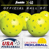Franklin Sports Outdoor - X-40 Pickleball Balls - USA (USAPA) Approved - 12 Pack Outside - Optic Yellow - US Open Ball