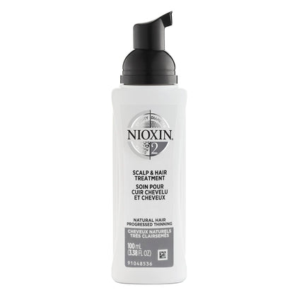 Nioxin System 2 Scalp & Hair Leave-In Treatment, Restore Hair Fullness, Prevent & Relieve Dry Scalp Symptoms, Natural Hair with Progressed Thinning, 6.8 oz