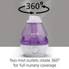 Safety 1st 360 Degree Cool Mist Ultrasonic Humidifier, Purple, Purple