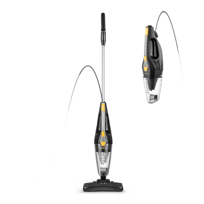 Eureka Home Lightweight Mini Cleaner for Carpet and Hard Floor Corded Stick Vacuum with Powerful Suction for Multi-Surfaces, 3-in-1 Handheld Vac, Blaze Black