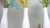 Tall Conic Composite Plastics Flower Vase, Small Bud Decorative Floral Vase Home Decor Centerpieces, Arranging Bouquets, Connected Tubes (Wide Caliber)