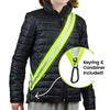 MOONSASH Fitted Reflective Gear for Walking at Night - Mini | School, Biking, Dog Hi-Vis, Reversible & Comfortable Reflective Sash for Kids | US Patented | Safe & Easy Replacement for Vests!