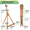 conda 31-1/2 inch A-Frame Easel, Adjustable Beechwood Tripod Display Stand, Holds Up to 27