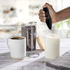 Rae Dunn Milk Frother- Handheld Electric Drink Mixer, Handheld Electric Milk Frother, Coffee Frother, Hand Blender, Frappe Maker, Handheld Latte Maker Milk Foamer (Black)