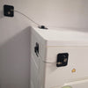 YEYA Refrigerator Lock, Baby Proof Cabinet Locks with Keys, Child Safety Locks for Cabinets 4 Pack