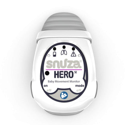 SNUZA Hero - Portable, Wearable Baby Abdominal Movement Monitor with Vibration and Alarm. - Newly Upgraded - Safer Sleeping for Infants.