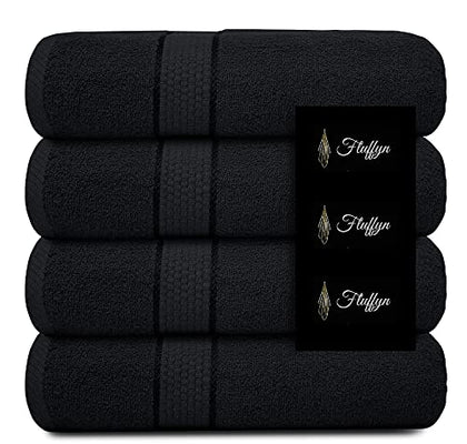 Fluffyn 100% Cotton Fancy Bath Towels -Towels for Bathroom - Eco-Friendly, Super Soft, Highly Absorbent Bath Towels - Oeko-Tex Certified - 27