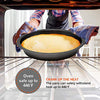 Baking Pan 6 Piece Set Nonstick Carbon Steel Gray Oven Safe PTFE PFOA Free Bakeware Kitchen Set, Cookie Sheet, 2 Round Cake Pans, 12 Cup Cupcake Muffin Pan, Roasting Pan, & Loaf Pan Bake Set by PERLLI