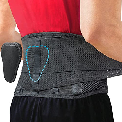 Sparthos Back Brace for Lower Back Pain - Immediate Relief from Sciatica, Herniated Disc, Scoliosis - Breathable Design With Lumbar Support Pad - For Home & Lifting At Work - For Men & Women - (Large)
