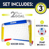 Franklin Sports Kids Mini Soccer Goal Sets - Backyard + Indoor Mini Net and Ball Set with Pump - Portable Folding Youth Soccer Goal Sets for Kids + Toddlers - 24