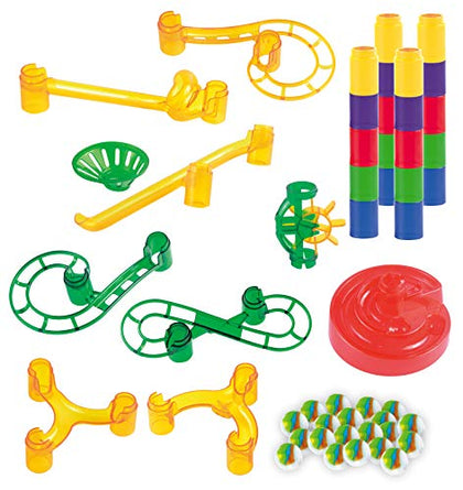 Marble Run Premium Booster Toy Set (50 Pcs), Add-On Set for Marbulous Marble Run Toy Set