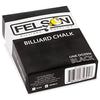 Felson Pool Chalk Cubes | Pool Table Accessories for Table Billiards | Pool Cue Chalk & Storage Box | Black 12 Count (Pack of 1)