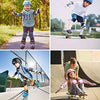 DaCool Kids Bike Helmet Skateboard Knee Pads - Toddler Helmet Adjustable for 3~10yrs Girls Boys Child Kids Protective Gear Set for Sport Cycling Bike Roller Skating Scooter, Pink