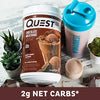 Quest Nutrition Chocolate Milkshake Protein Powder, 22g Protein, 2g Net Carbs, 1g Sugar, Low Carb, Gluten Free, 1.6 Pound, 24 Servings