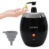 Professional Massage Oil Warmer, Lotion Warmer Dispenser Heater, One-Touch Temperature Control 15 Minutes Completely Heating with one Pump Oil Bottle (Black(Funnel))