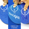 Yes4All 12 Inch EVA Foam Roller/Back Roller - High Density Foam Rollers, Foam Roller for Physical Red & Exercise (Blue)