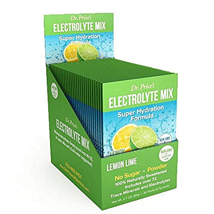 Electrolytes Powder Packets - Electrolytes No Sugar - Hydration Packets - Electrolyte Mix - Keto Electrolytes - Fasting Electrolytes - Water Enhancer, No Tablets, Sports Drink - 30 Packets Lemon-Lime
