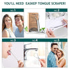 Tongue Scraper (2 Pack), Wide-head Tongue Cleaner with Nice Carrying Box, Easkep 100% Stainless Steel Tongue Scrapers Cleaners, for Men, Women, Adults, Kids?Silver