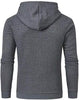 YuKaiChen Mens Hoodies Casual Midweight Long Sleeve Sweatshirt Dark Grey Small