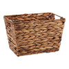 DII Hyacinth Collection Storage Baskets, Dark Brown, Small Set, Assorted Sizes, 3 Piece