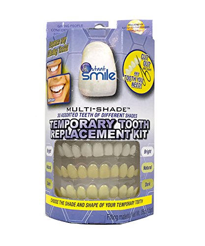 Instant Smile MULTISHADE Patented Temporary Tooth Repair Kit. A Realistic Looking Fix for a Missing or Broken Tooth.
