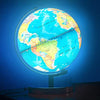POOCCI 6 in1 Illuminated World Globe Rewritable Colorful Easy-Read High Clear Map, Illuminates Educational Interactive Globe STEM Toy, Light Up Globe Lamp, Night Light LED Decor