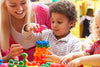 Skoolzy Rainbow Star Flex Building Toys 90 Piece Jumbo Set, STEM Building Blocks for Kids Ages 4-8, Tinker Toys for Classroom Bins