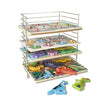 Melissa & Doug Multi-Fit Metal Wire Puzzle Rack 12 Inches Wide And 0.75 Inches Deep - Puzzle Holder Rack Storage Organizer For Kids,Silver