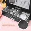 Homde Jewelry Organizer Girls Women Jewelry Box for Necklaces Rings Earrings Gift Jewelry Storage Case Porcelain Pattern Series (Black)