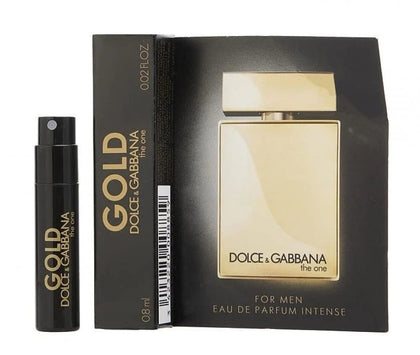 Dolce & Gabbana The One Gold Intense for Men Eau De Parfum Vial Spray, 0.80ML/0.02 OZ (New 2021)
