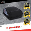 Car Roof Bag Rooftop Cargo Carrier - 15 Cubic Feet Heavy Duty Bag, Waterproof Excellent Military Quality Rooftop Car Bag - Fits All Cars with/without Rack + 4 Door Hooks & Storage Bag