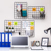 1 Pack Wire Wall Grid Panel | Photos & Pictures Display Grid Wall Panels | Black, Magnetic & Metal Grid | Wall Grid Organizer | Photo Grid | Grid Wire Board | Hanging Home, Office & Kitchen Decor