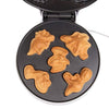 Dinosaur Mini Waffle Maker - 5 Different 3D Shaped Dinos in Minutes- Make Fun Holiday Breakfast for Kids, Adults w Cool Novelty Pancakes, Electric Non-Stick Waffler Iron with Recipe Guide, Xmas Gift
