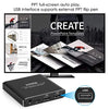 4K Media Player with Remote Control, Digital MP4 Player for 8TB HDD/USB Drive/TF Card/H.265 MP4 PPT MKV AVI Support HDMI/AV/Optical Out and USB Mouse/Keyboard-HDMI up to 7.1 Surround Sound (Black)