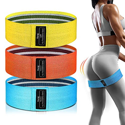 Renoj Resistance Bands for Working Out, Exercise Bands Workout, 3 Booty Bands for Women Legs and Glutes, Pilates Flexbands, Yoga Starter Set