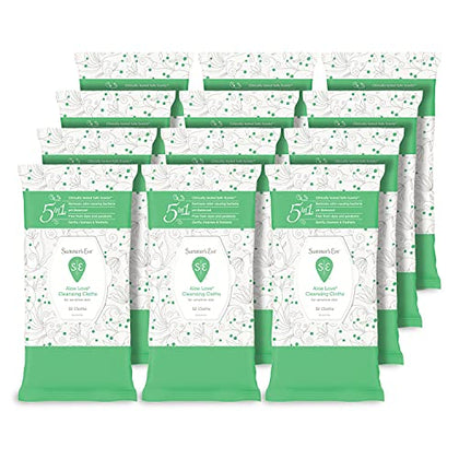 Summer's Eve Aloe Love Gentle Daily Feminine Wipes, Removes Odor, pH balanced, 32 Count, 12 Pack