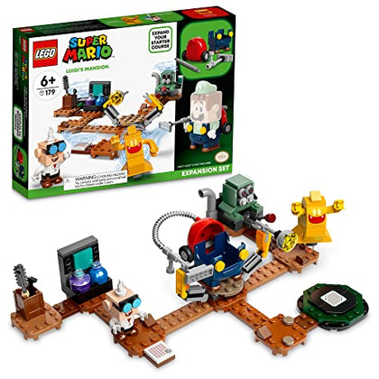 LEGO Super Mario Luigis Mansion Lab and Poltergust Expansion Set 71397 Building Kit for Kids Aged 6 and up (179 Pieces)