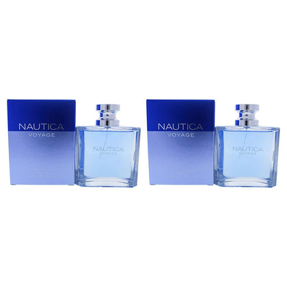 Nautica Voyage by Nautica for Men - 3.4 oz EDT Spray - (Pack of 2)