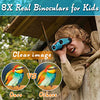 Binoculars for Kids with Compass 8x21 Children Toy Real Binocular Gifts for 3-12 Years Boys Girls High Resolution Shockproof Telescope for Bird Watching,Travel, Camping