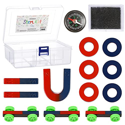 Sntieecr Labs Junior Science Magnetism Set for Experiment Education, Science Experiment Tool Physics Educational Toys for Kids Teen