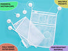 2 x Mesh Bath Toy Organizer + 6 Ultra Strong Hooks - The Perfect Bathtub Toy Holder & Bathroom or Shower Caddy - These Multi-use Net Bags Make Baby Bath Toy Storage Easy - For Kids & Toddlers