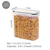 Vtopmart Food Storage Container Set, Extra Large BPA Free Plastic Airtight Containers 213 fl oz for Cereal, Snacks and Sugar, 2 Piece Set Cereal Dispensers with 24 Labels, Black