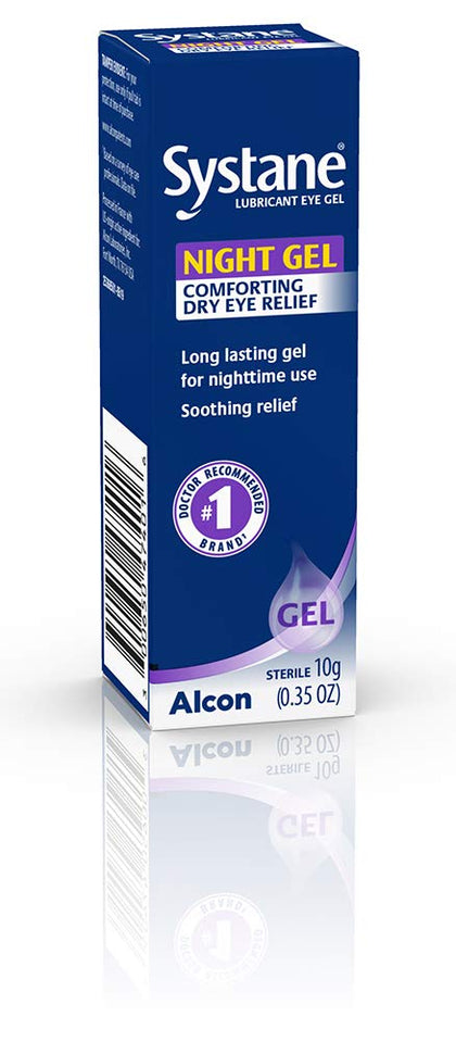 Systane Lubricant Eye Gel, Nighttime, 0.35-Ounces (package may vary)