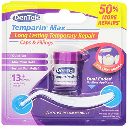 DenTek Temparin Max Advanced Dental Repair Kit, 5+ Repairs