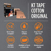 KT Tape, Original Cotton, Elastic Kinesiology Athletic Tape, 20 Count, 10 Precut Strips, Beige
